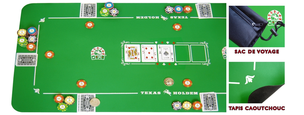 STUDSON Tapis de Poker néoprène – SPOTGAMES